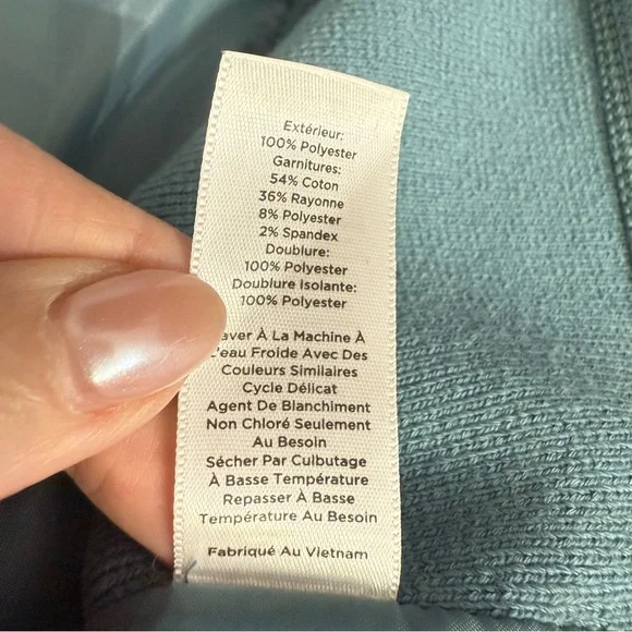 Talbots teal quilted vest size Large - Picture 8 of 8